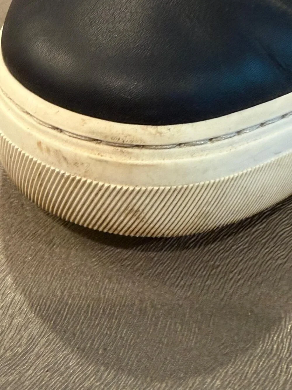 Authentic Gucci Men's Blue Leather High Top Sneakers